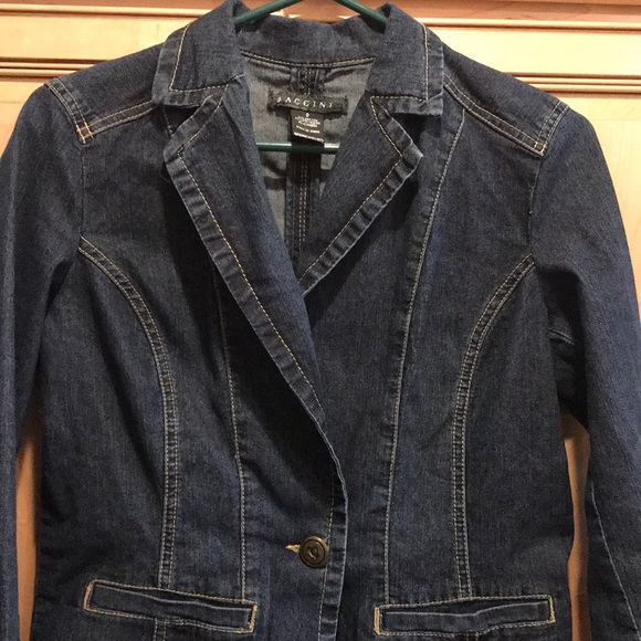 Baccini Jean Jacket Size Small Formal Fit - Picture 3 of 3